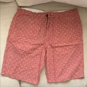 Club Monaco Men's Red Polka Dot Shorts